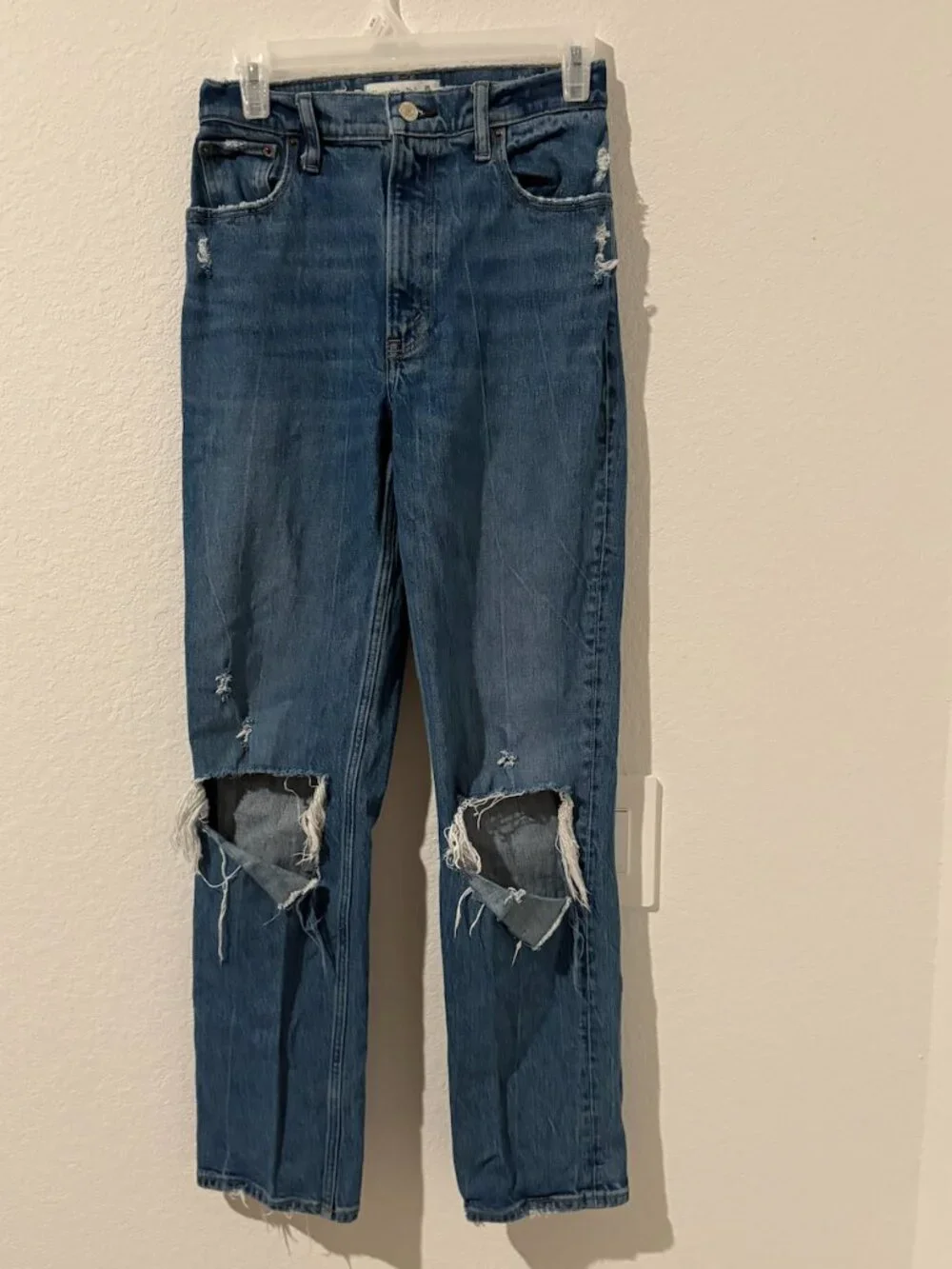 Abercrombie & Fitch The 90s Straight Ultra High Rise Jeans Womens Size 25